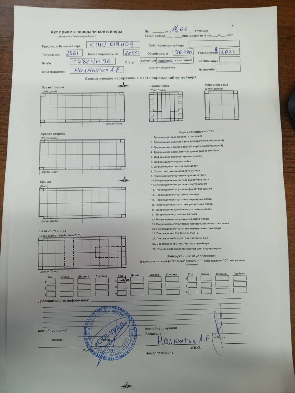 Морской контейнер CIMU0191109